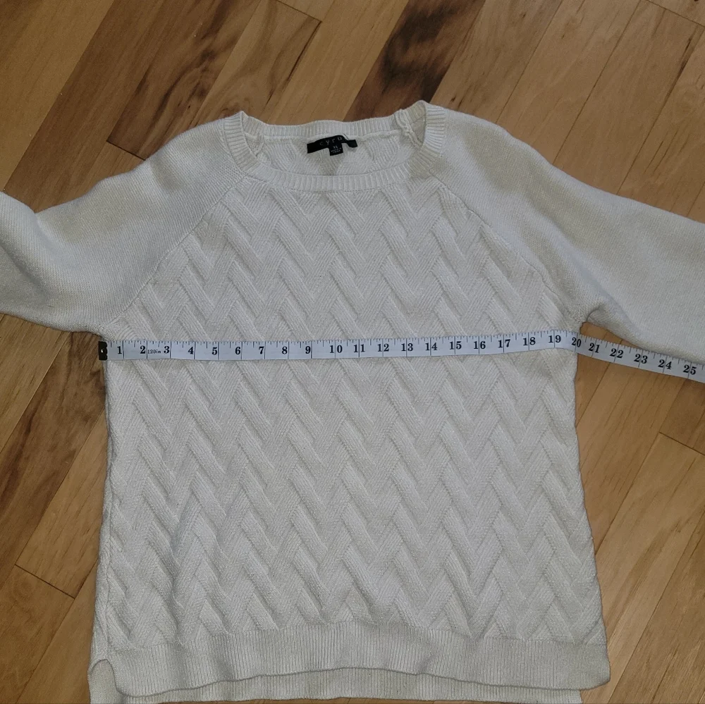 Cyrus Women's Cream Crewneck Sweater XL - Picture 4 of 4